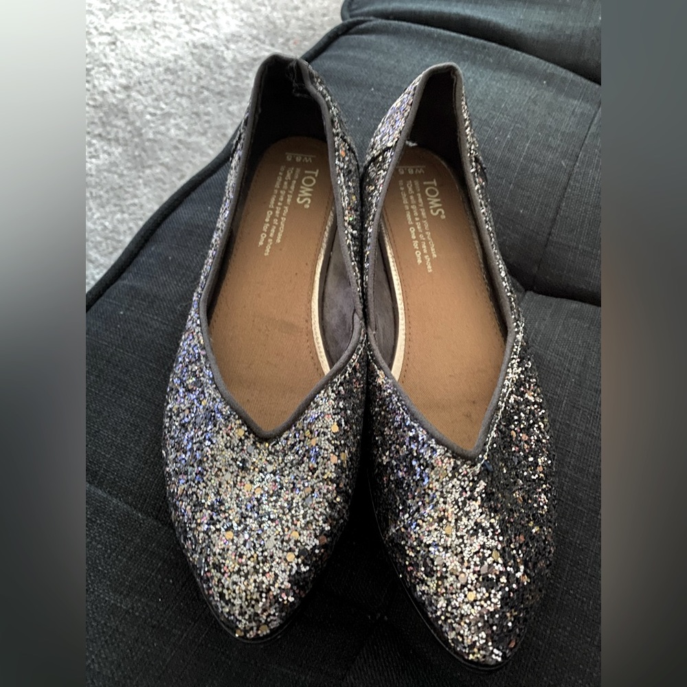 Toms Jutti party glitter flats